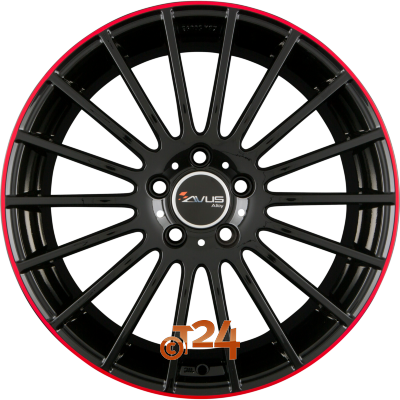 AVUS Racing Velgen - AC-M03 Black Red Line - 19 inch