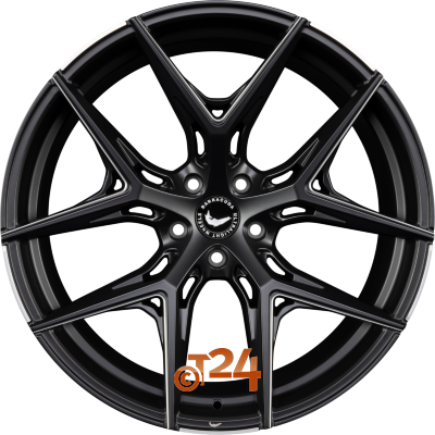 BARRACUDA Velgen - RAZZER Matt Black Pure Sports Gefreesd - 22 inch