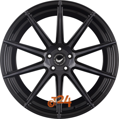BARRACUDA Velgen - PROJECT 2.0 Highgloss Black Brushed Surface - 22 inch