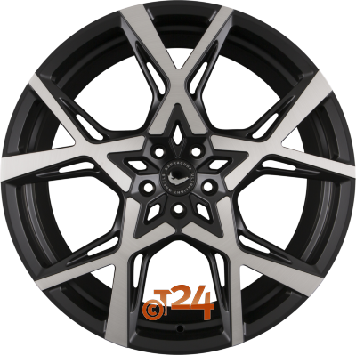 BARRACUDA Velgen - PROJECT X Black Brushed Surface - 22 inch