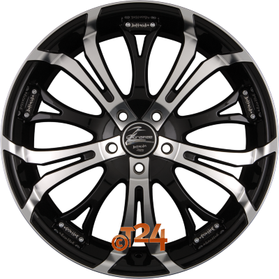 BARRACUDA Velgen - TZUNAMEE Matt Black Polished - 17 inch