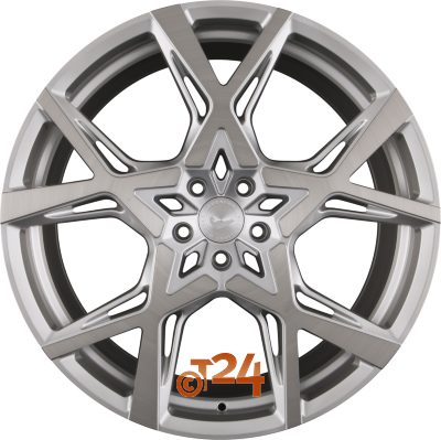 BARRACUDA Velgen - PROJECT X Silver Brushed Surface - 22 inch