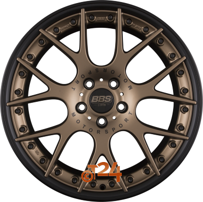 BBS Velgen - CH-RII Wielnaaf Bronze Matt - Velgbed Schwarz met AFS - 21 inch