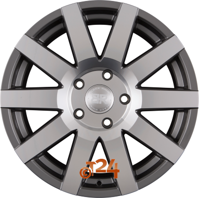 BLACK RHINO Velgen - JOURNEY Gloss Gunmetal Mirror Cut Face - 18 inch
