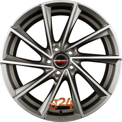 BORBET Velgen - VTX Graphite Polished - 19 inch