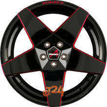 BORBET Velgen - A Black Red Glossy - 19 inch