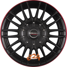 BORBET Velgen - CW3 Black Glossy Red Ring - 18 inch