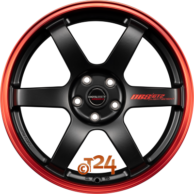 BORBET Velgen - DB8GT2 Black Matt Rim Red - 19 inch