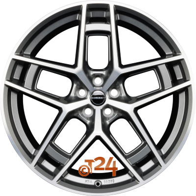 BORBET Velgen - TF Graphite Polished Glossy - 24 inch