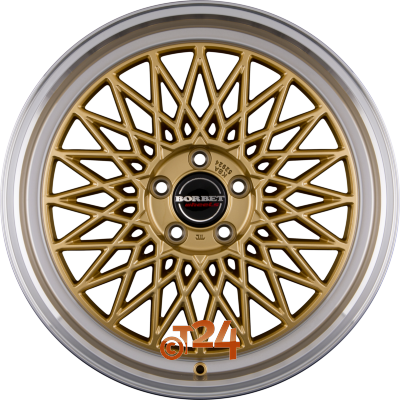 BORBET Velgen - B Gold Rim Polished - 17 inch