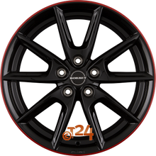 BORBET Velgen - LX Black Glossy Rim Red - 18 inch