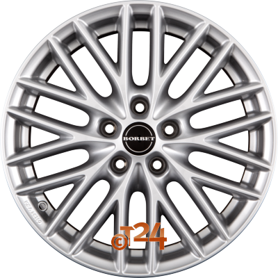 BORBET Velgen - BS5 Brilliant Silver - 16 inch