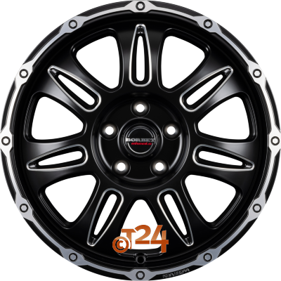 BORBET Velgen - CW8 Black Rim Window Polished Matt - 18 inch