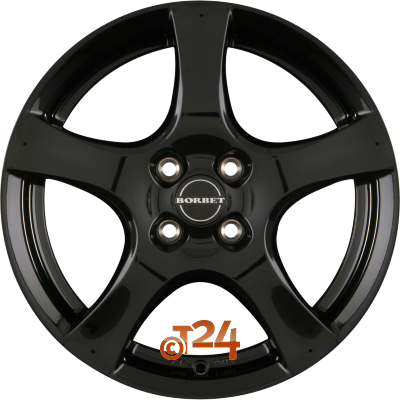 BORBET Velgen - F Black Glossy - 16 inch