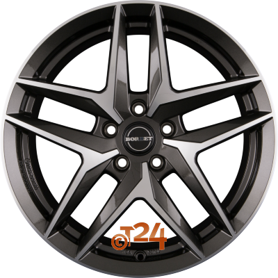 BORBET Velgen - Z Mistral Anthracite Glossy Polished - 19 inch