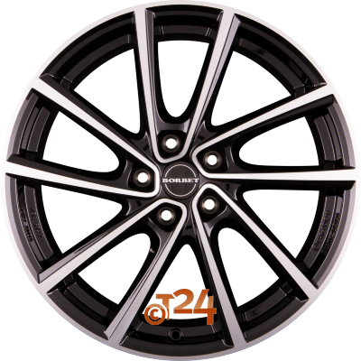 BORBET Velgen - V Black Polished Glossy - 19 inch