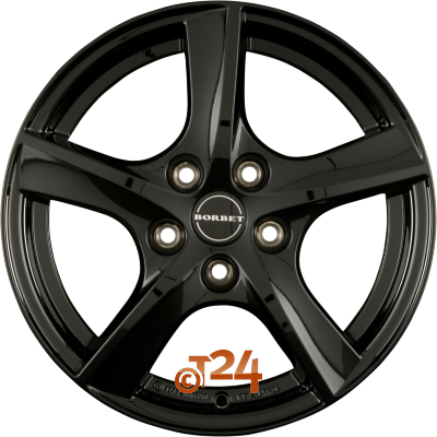 BORBET Velgen - TL Black Glossy - 15 inch