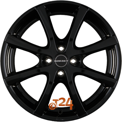 BORBET Velgen - LV4 Black Glossy - 15 inch