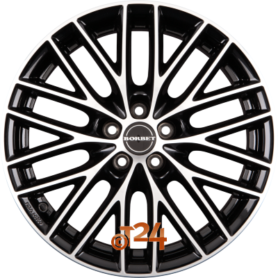 BORBET Velgen - BS5 Black Polished - 16 inch