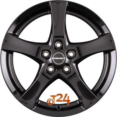 BORBET Velgen - F Black Glossy - 16 inch