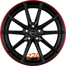 BORBET Velgen - LX Black Glossy Rim Red - 20 inch