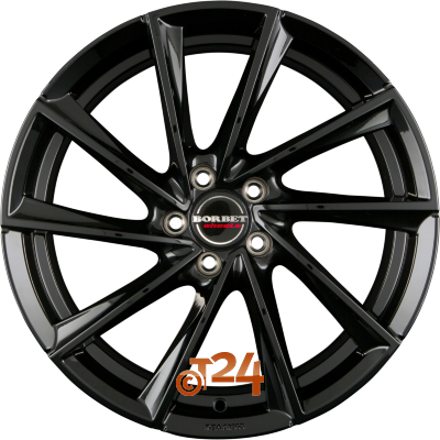 BORBET Velgen - VTX Black Glossy - 18 inch