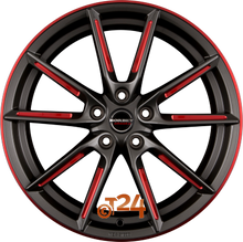 BORBET Velgen - LX Graphite Spoke Rim Red Polished - 20 inch