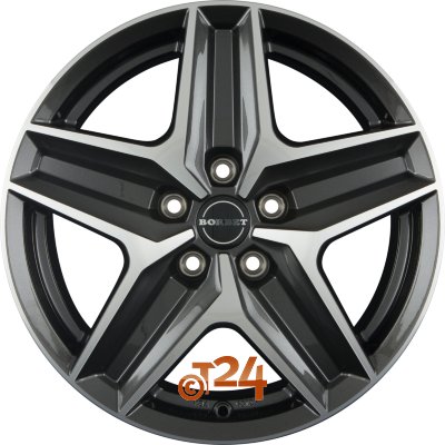 BORBET Velgen - CWZ Mistral Anthracite Glossy Polished - 17 inch
