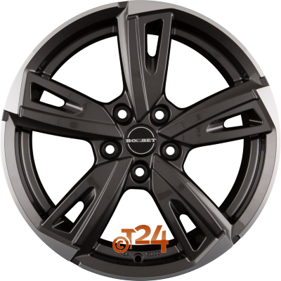 BORBET Velgen - BU1 Mistral Anthracite Glossy Polished - 18 inch