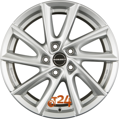 BORBET Velgen - VT Crystal Silver - 17 inch