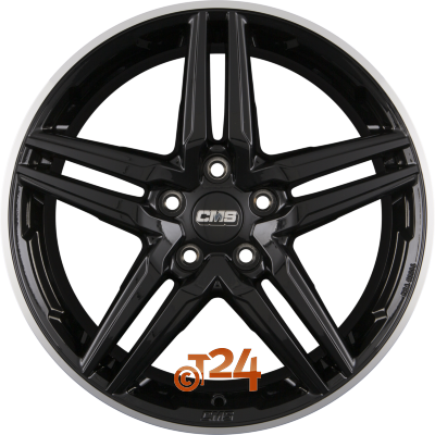 CMS Velgen - C29 DRB Diamant Horn Schwarz Glanz - 17 inch