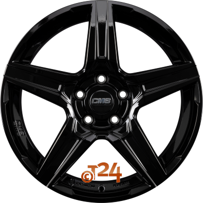 CMS Velgen - C34 CBG Schwarz Glanz - 17 inch