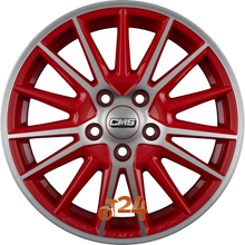 CMS Velgen - C23 DRED Diamant Rot Glanz - 15 inch