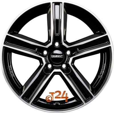 DEZENT Velgen - KG DARK - Schwarz Frontpoliert - 19 inch