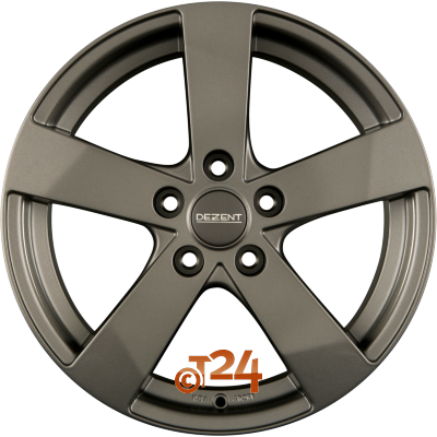DEZENT Velgen - TD GRAPHITE - Graphite Matt - 17 inch