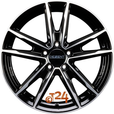 DEZENT Velgen - KF DARK - Schwarz Frontpoliert - 19 inch