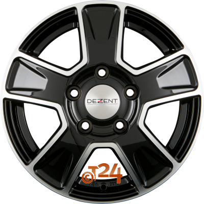 DEZENT Velgen - VAN DARK - Black Polished - 16 inch