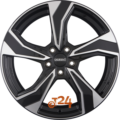 DEZENT Velgen - KB DARK - Schwarz Frontpoliert - 18 inch