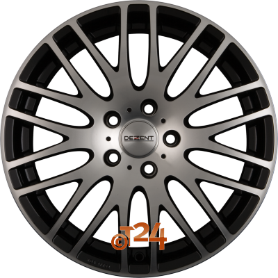 DEZENT Velgen - RG DARK - Schwarz Frontpoliert - 18 inch