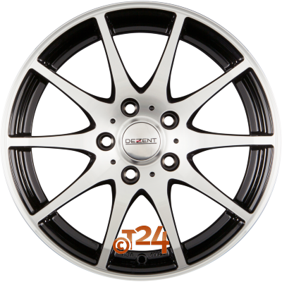 DEZENT Velgen - TI DARK - Black Polished Front - 17 inch