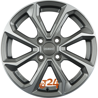 DEZENT Velgen - KT DARK - Gunmetal Polished - 15 inch