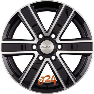 DEZENT Velgen - TJ DARK - Black Polished Front - 16 inch