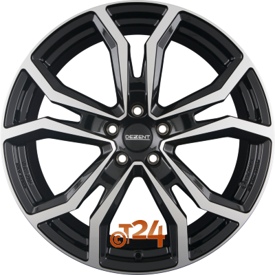 DEZENT Velgen - TV DARK - Schwarz Frontpoliert - 19 inch