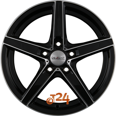 DEZENT Velgen - RN DARK - Black Front Polished (BFP) - 16 inch