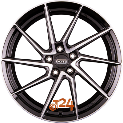 DOTZ Velgen - SPA DARK - Schwarz Glanzend Frontpoliert - 18 inch