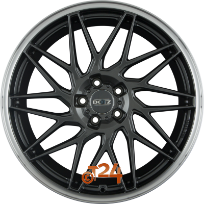 DOTZ Velgen - TANAKA DARK - Gunmetal Matt Polished Lip - 19 inch