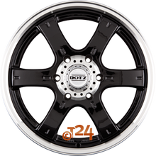 DOTZ Velgen - CRUNCH Matt BLack / Polished Lip - 17 inch