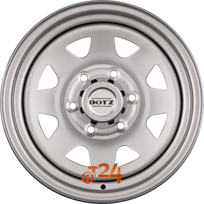 DOTZ Velgen - DAKAR - Ohne Zubehor Zilver - Offroad Stalen Velg - 16 inch