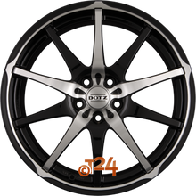 DOTZ Velgen - SHURIKEN Schwarz Glanz Frontpoliert - 19 inch