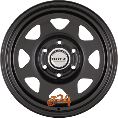 DOTZ Velgen - DAKAR - Ohne Zubehor DARK Schwarz Glanzend - Offroad Stalen Velg - 15 inch